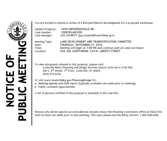 public meeting notice