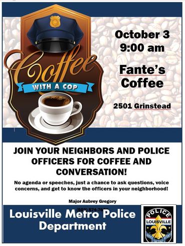 Coffee with a Cop flyer