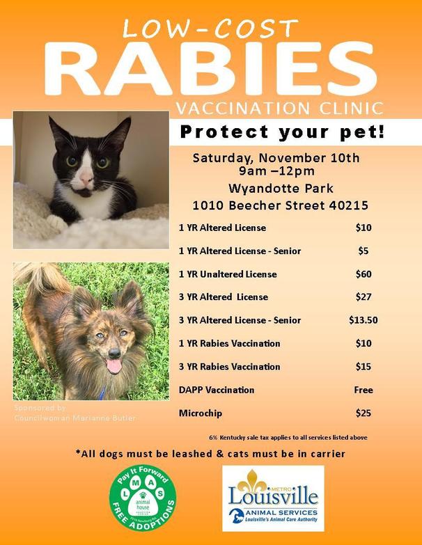 November Rabies Clinic