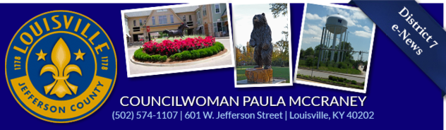 Councilwoman Paula McCraney 601 W. Jefferson Street (502) 574-1107