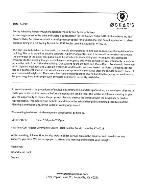 3799 Poplar Level notice