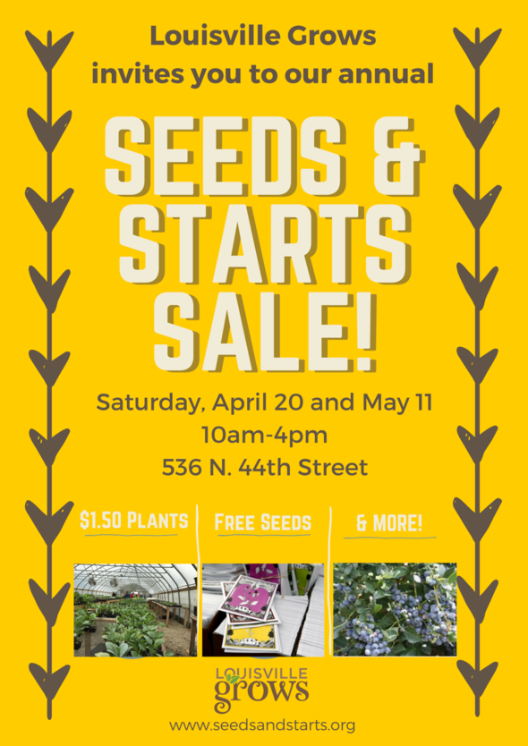 Seeds and Starts sale