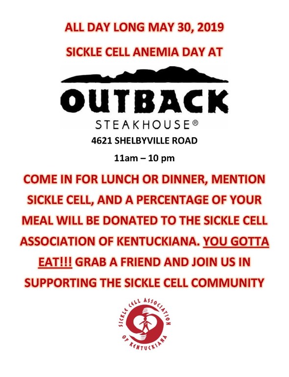 Sickle Cell Anemia fundraiser Outback