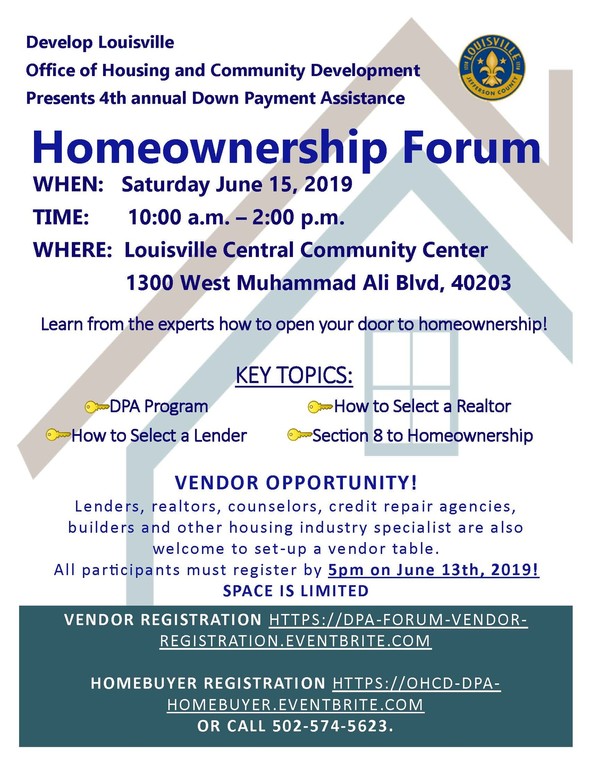 Homeownership forum flyer