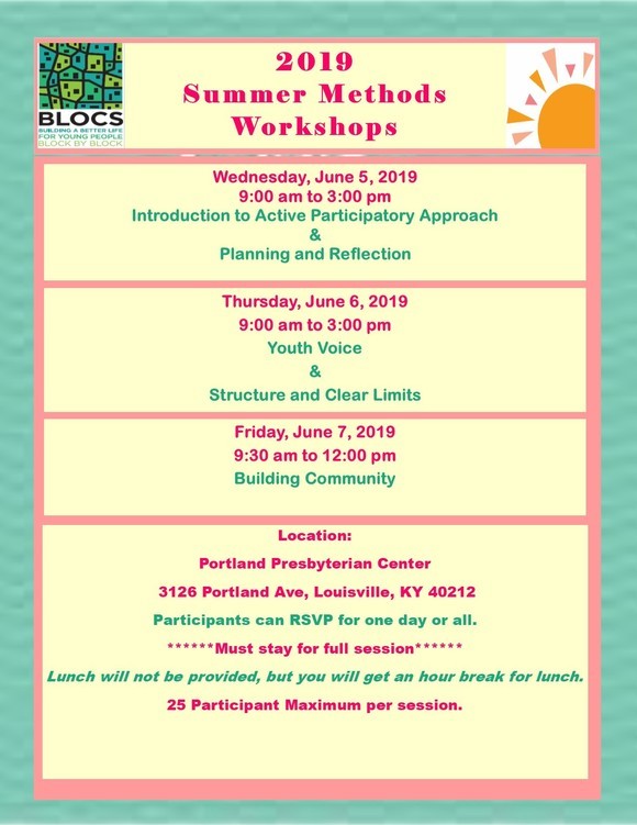 Summer Methods Workshop