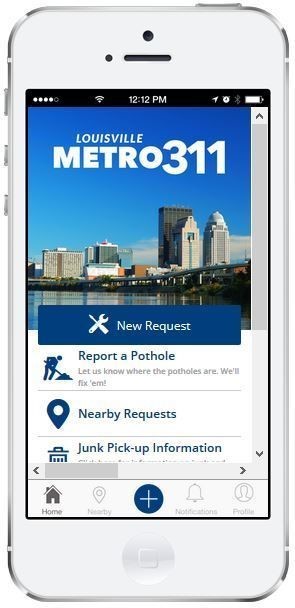 new Metro311 app screen