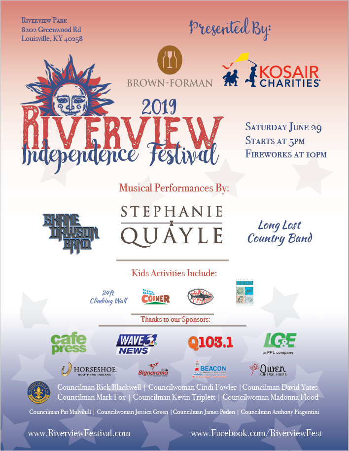 Riverview festival flyer