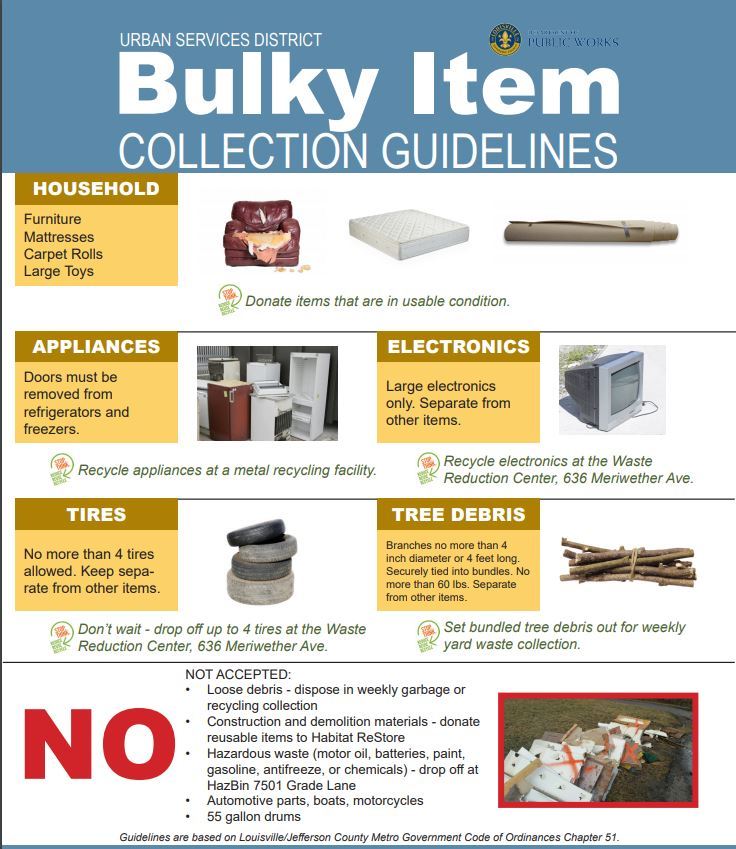 bulky item guidelines