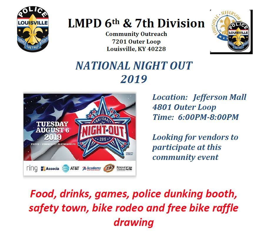 National Night out flyer