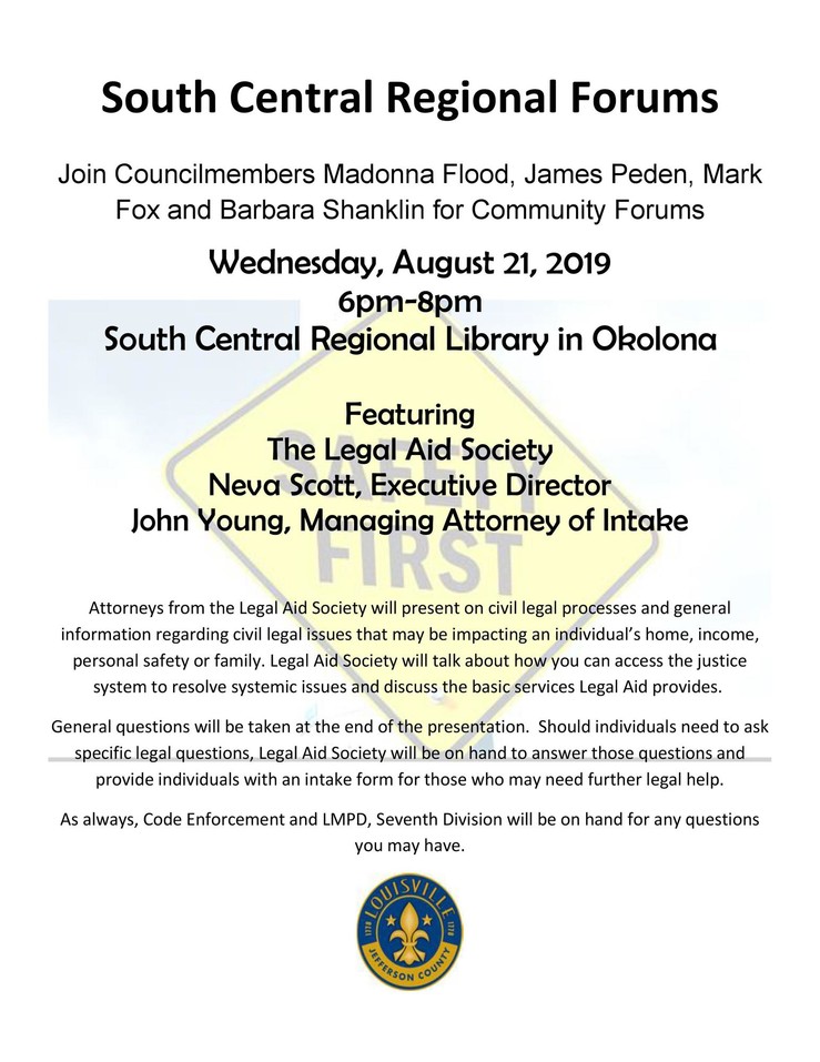 South Central Regional Forum flier