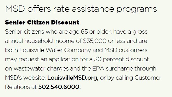 MSD senior citizen discount