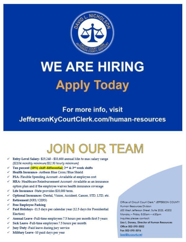 Circuit Court Clerk hiring