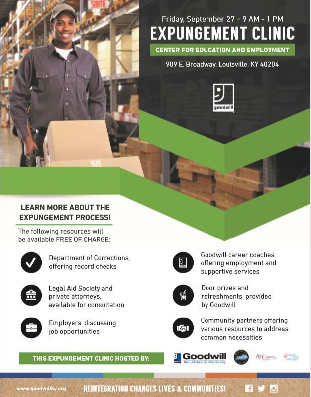Expungement clinic flyer