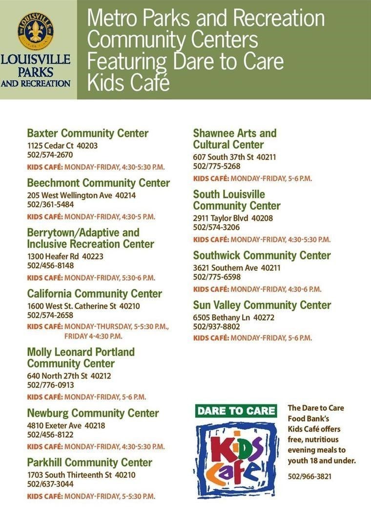 CCs with Dare to Care Kids Cafes