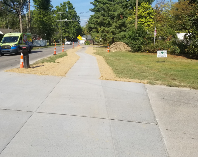 Six Mile Lane sidewalk photo