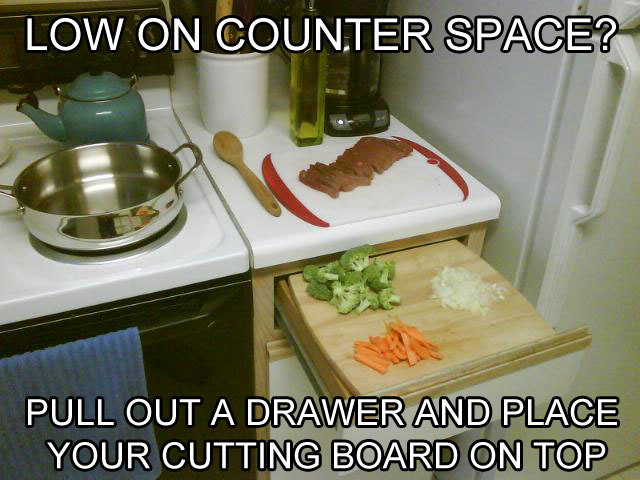 counter space