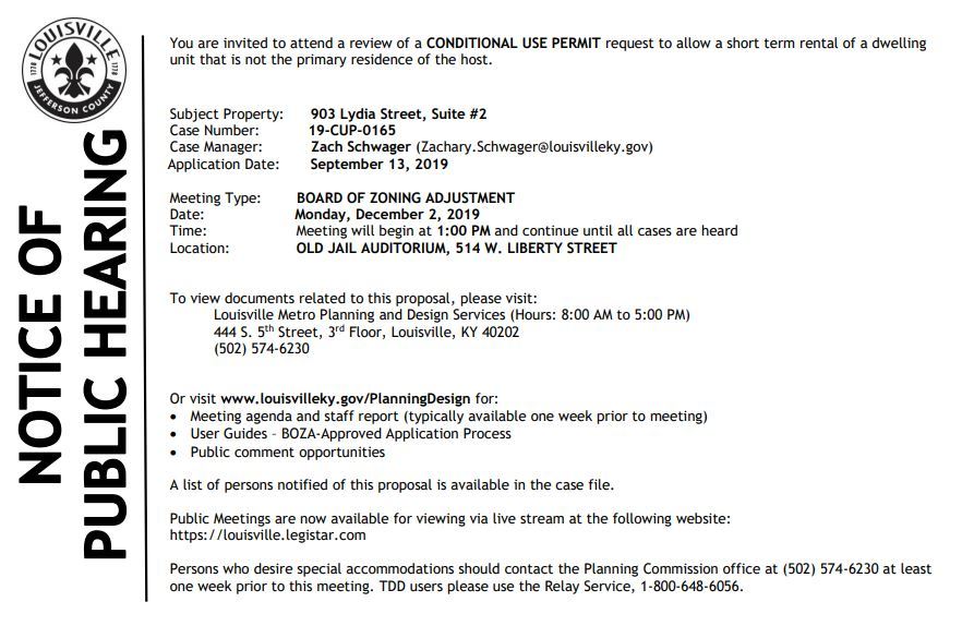 BOZA notice for 903 Lydia