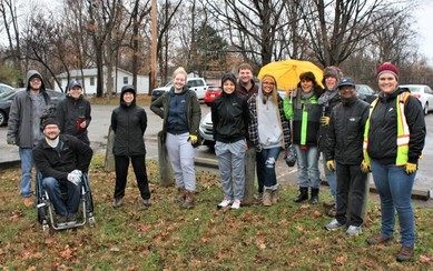 Tree planting group Buechel Park