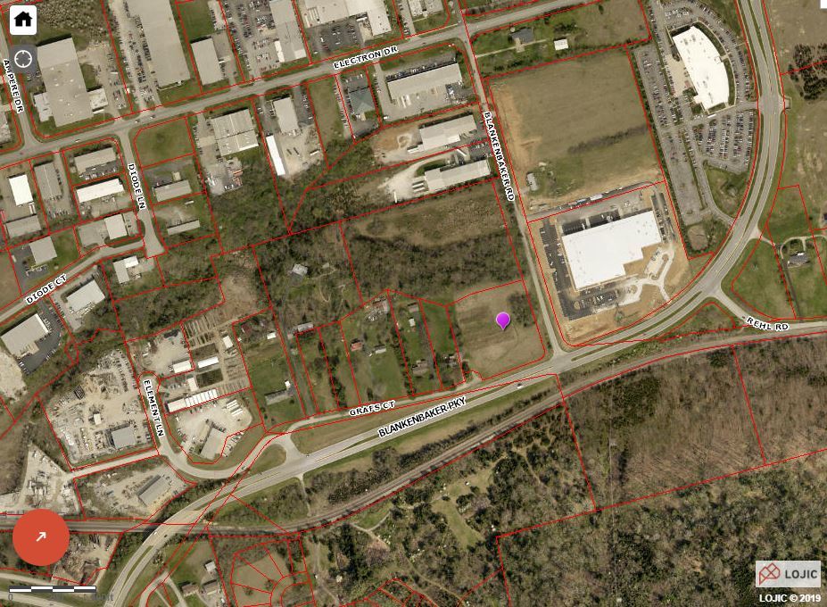 map showing location of 11521 Grafs Ct.