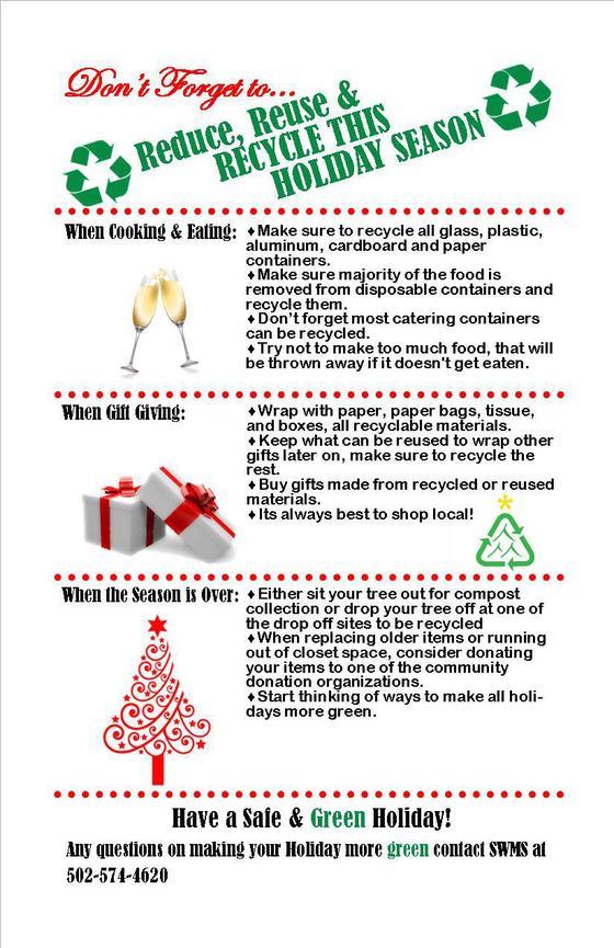 recycle holidays