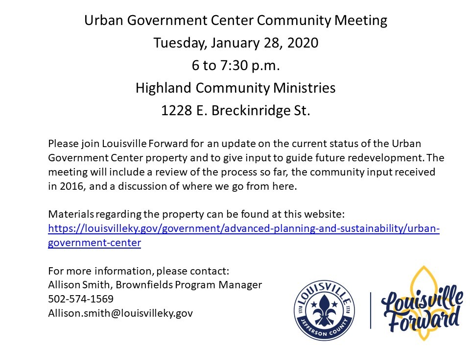 flyer for urban government center