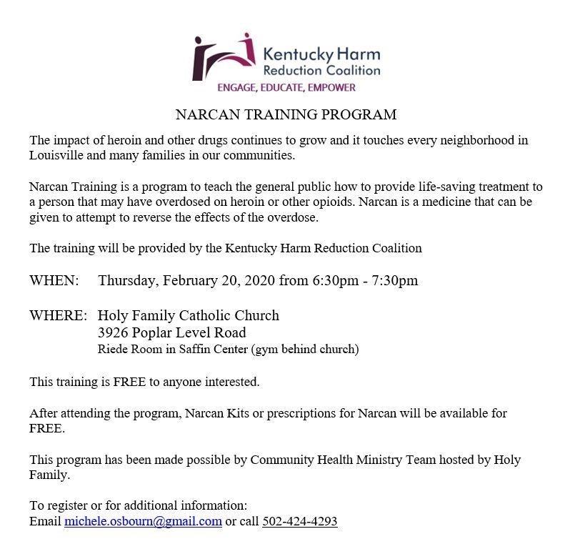 Narcan Training 2020