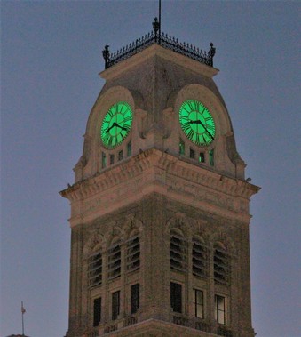 CH Clock Green