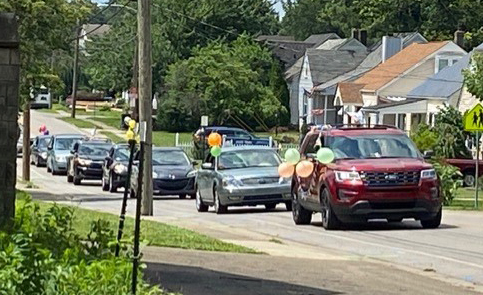 Colby's birthday parade