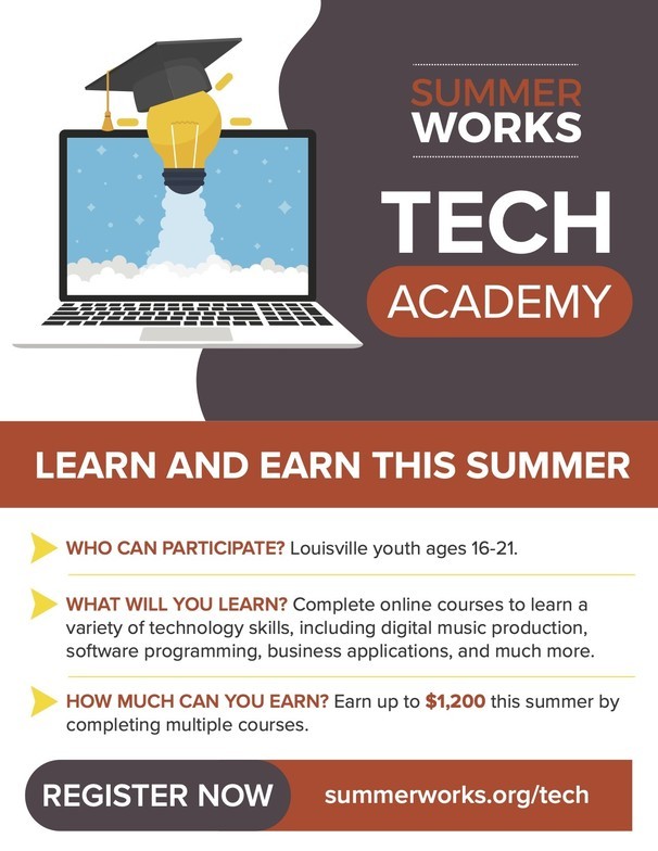 Summerworks Tech Academy flyer