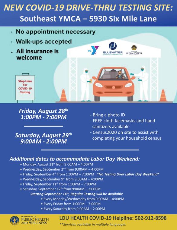 COVID testing in Buechel