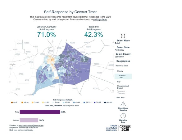 County census data map
