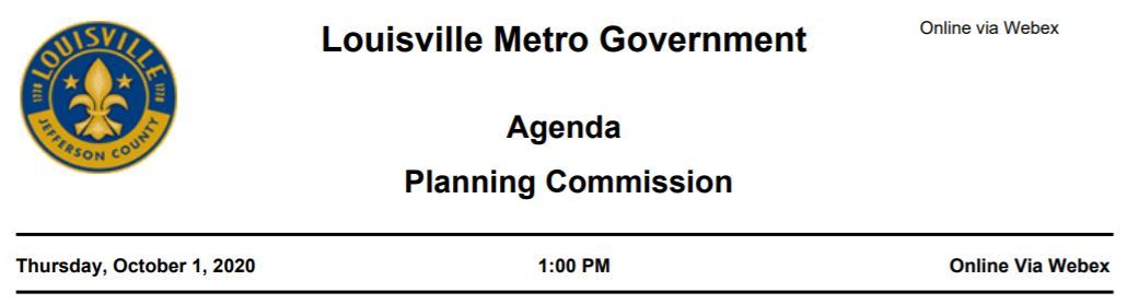 Planning Commission Oct 1 Agenda