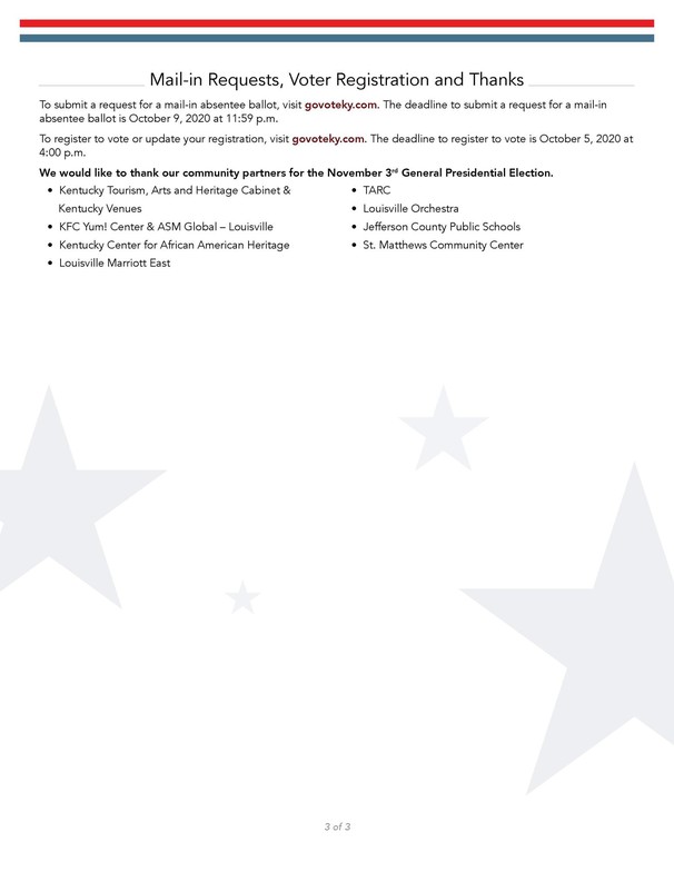 General Election 2020 page 3