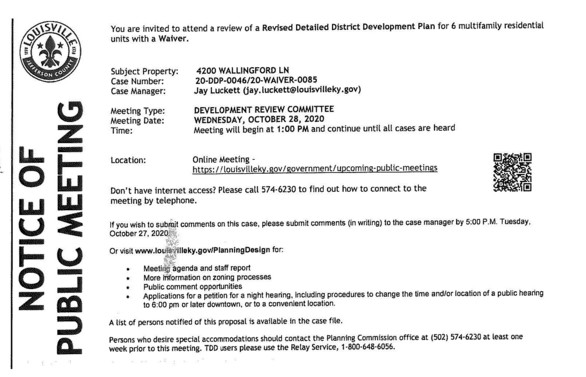 notice 4200 Wallingford