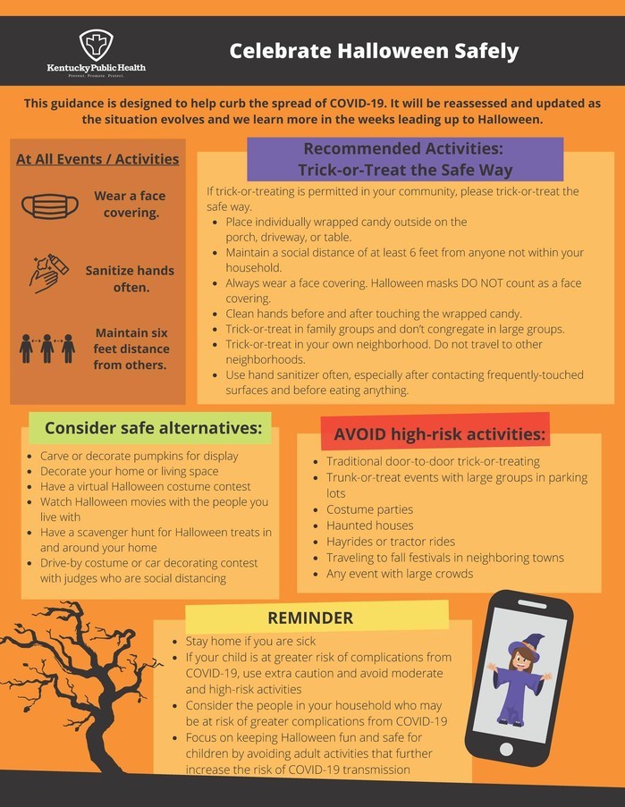 Halloween safety recommendations