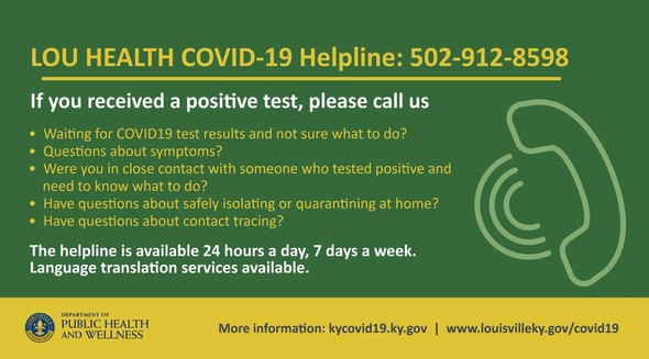 COVID helpline