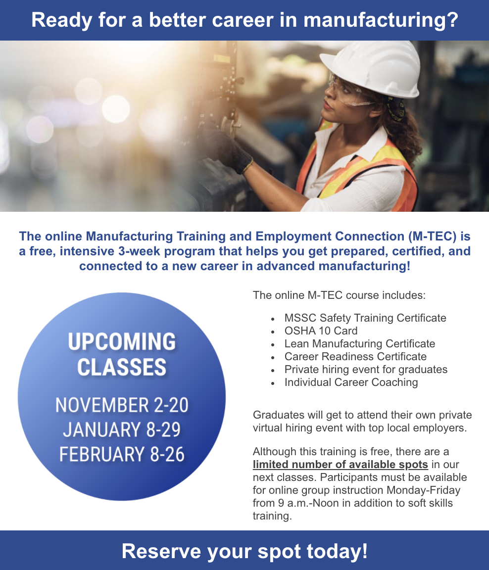 Careers in Manufacturing Flyer