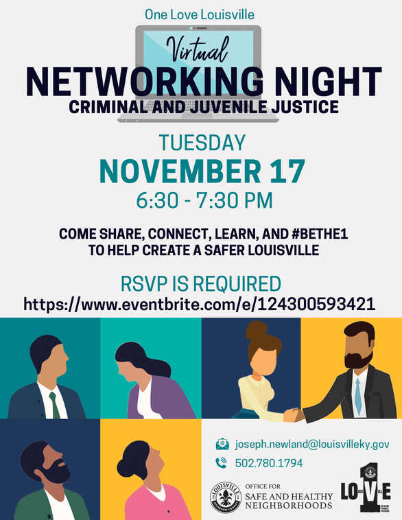 One Love Louisville Networking flyer