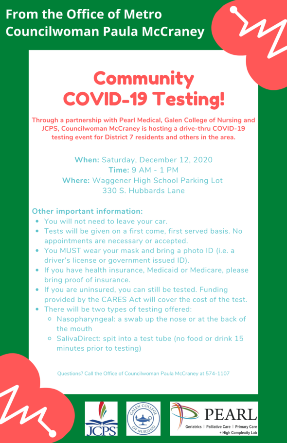 Community COVID 19 Testing