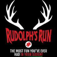 Rudolph's Run Logo - Black