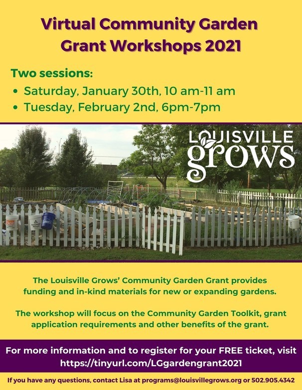 Garden grant workshops