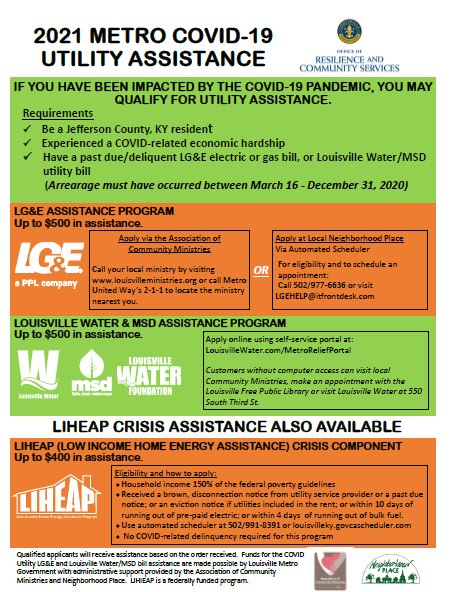 Metro Covid bill relief