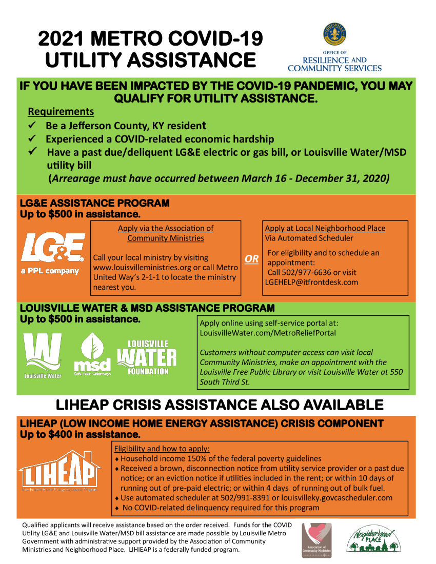 COVID-19 Utility Assistance Available
