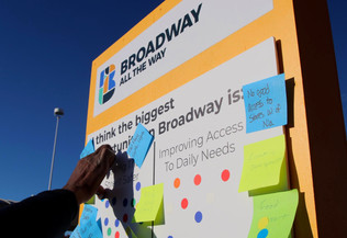 Engagement along Broadway