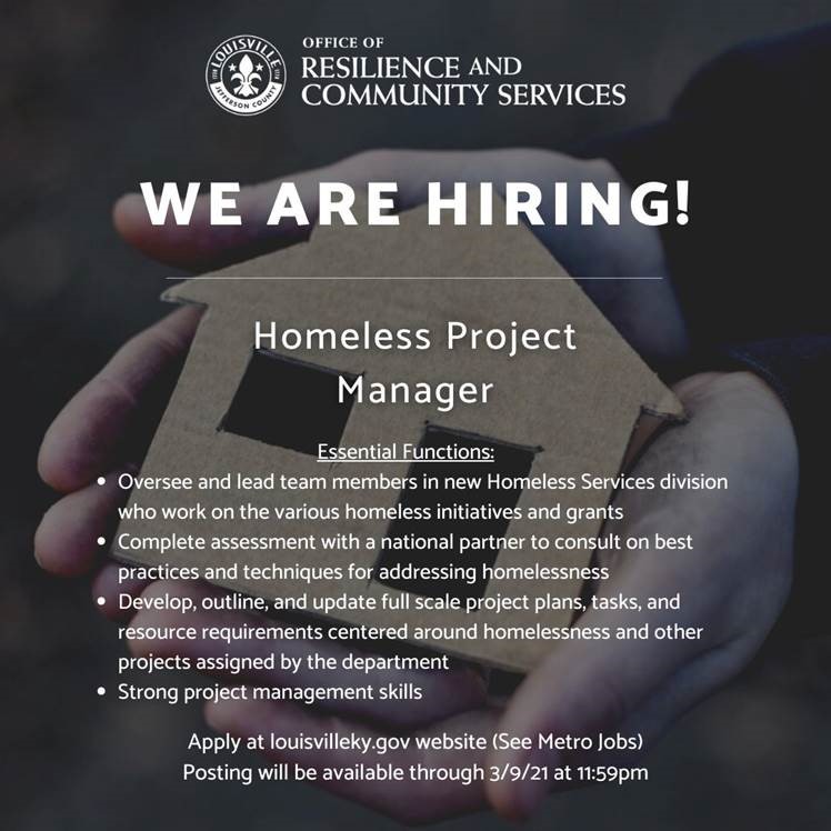 Homeless Project Manager