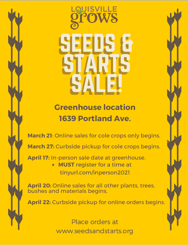 Seeds and starts