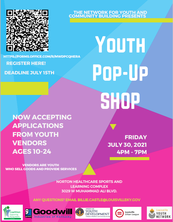 Youth Pop Up Shop July 2021