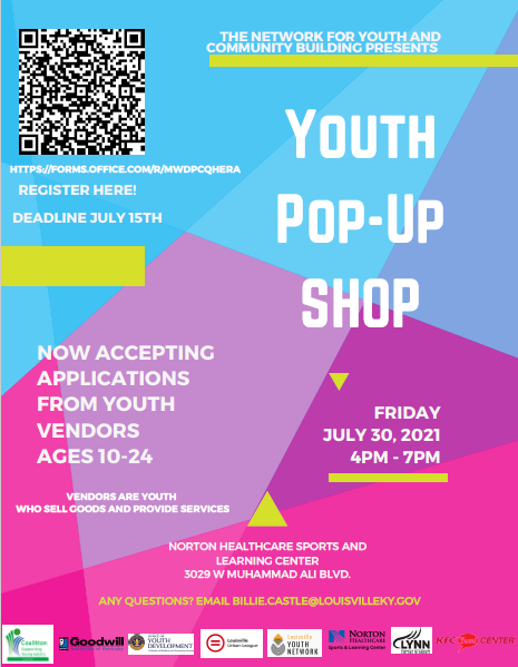 Youth pop up shop july 30