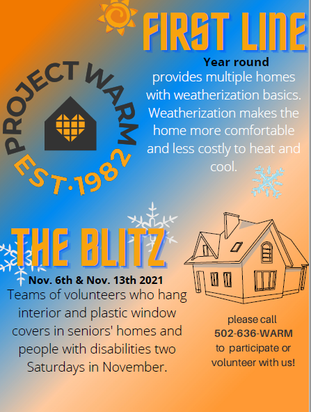Project Warm flyer 2021