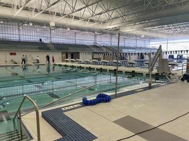 Evansville Aquatic Center interior